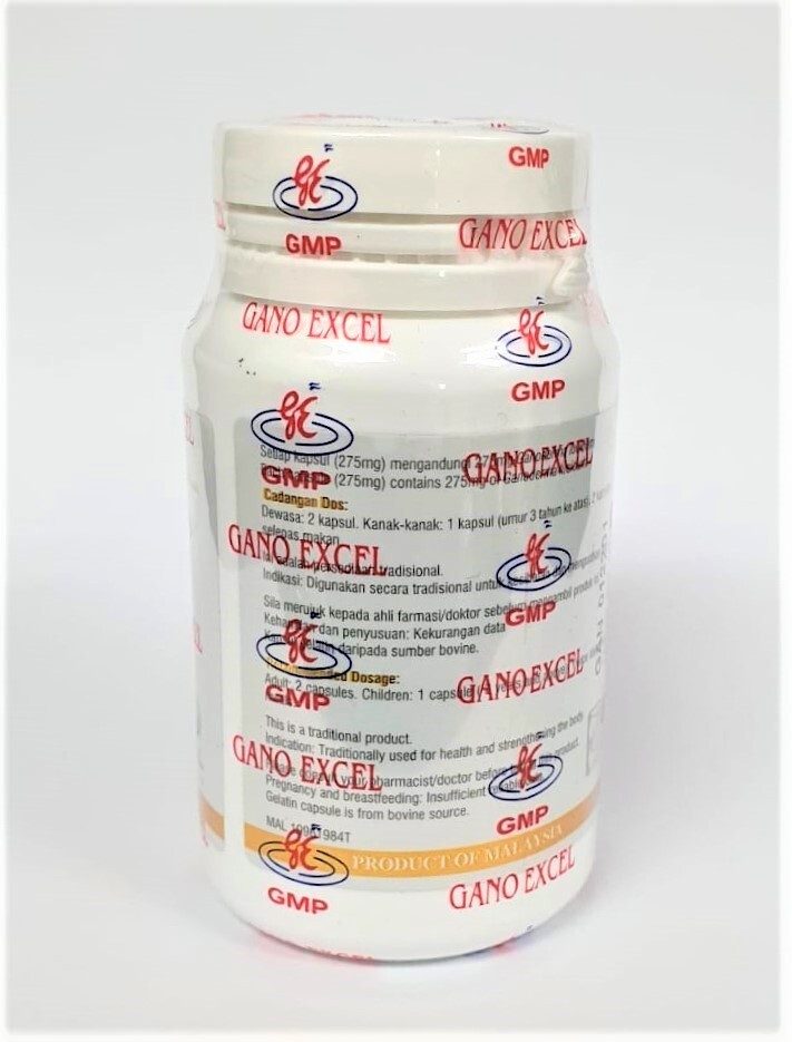 1 Bottle Gano Excel Ganoderma 90 Capsules Reishi Lingzhi Boosts Immune NEW USA