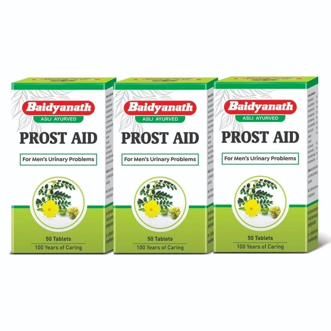 3 x Baidyanath Prostaid Tablets (150 Tabs Total) BEST PRICE