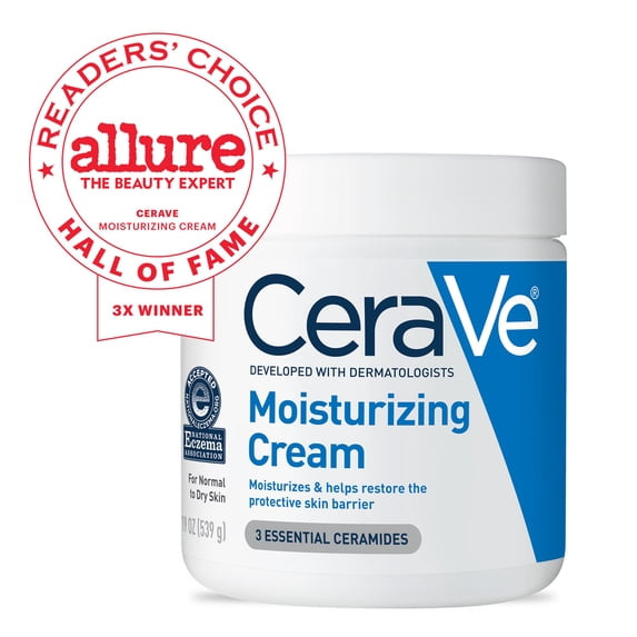 CeraVe Moisturizing Cream,Face&Body Moisturizer for Normal to Very Dry Skin 16oz