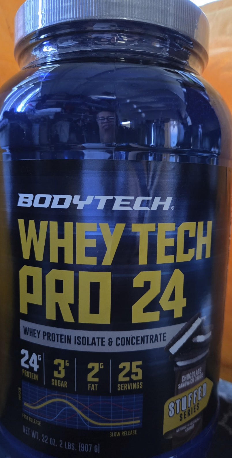 Whey Tech Pro 24 Whey Protein Isolate & Concentrate Powder Choco Cookies 32 oz