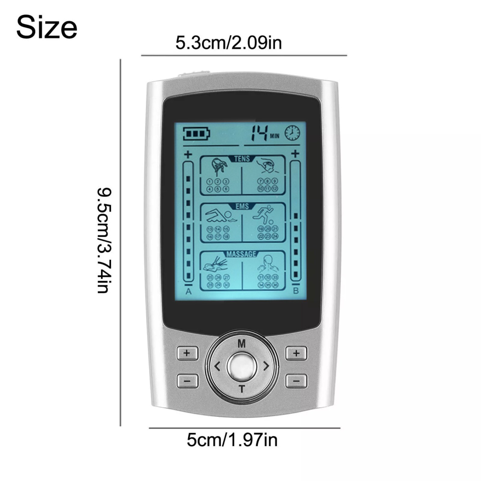 36 Modes Tens Unit Muscle Stimulator Machine Pulse Massager Therapy Pain Relief