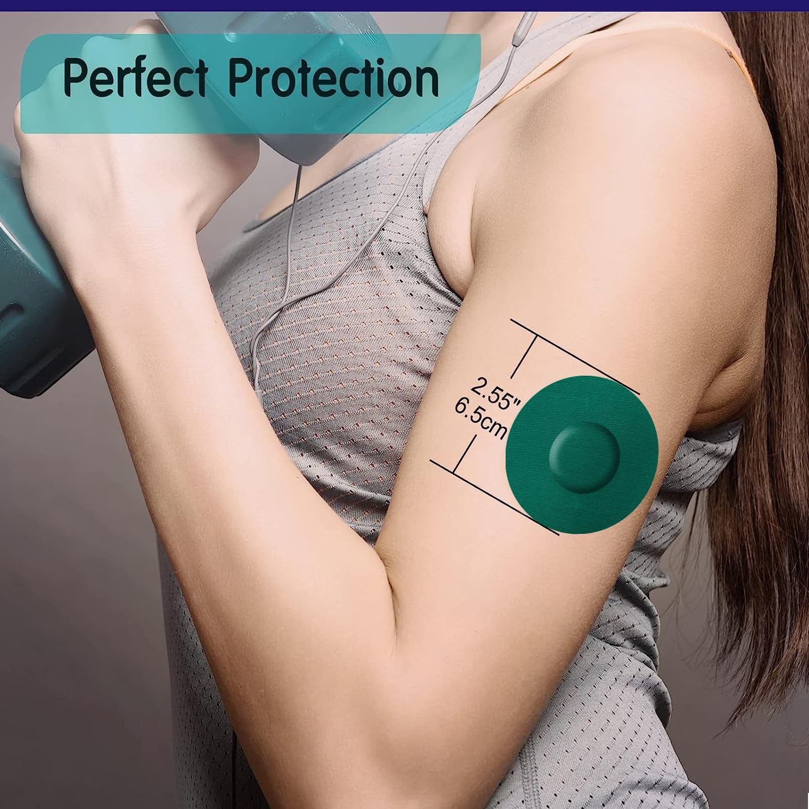 20Pack Libre 3 Sensor Covers,Waterproof 20 Count (Pack of 1), Dark Colors