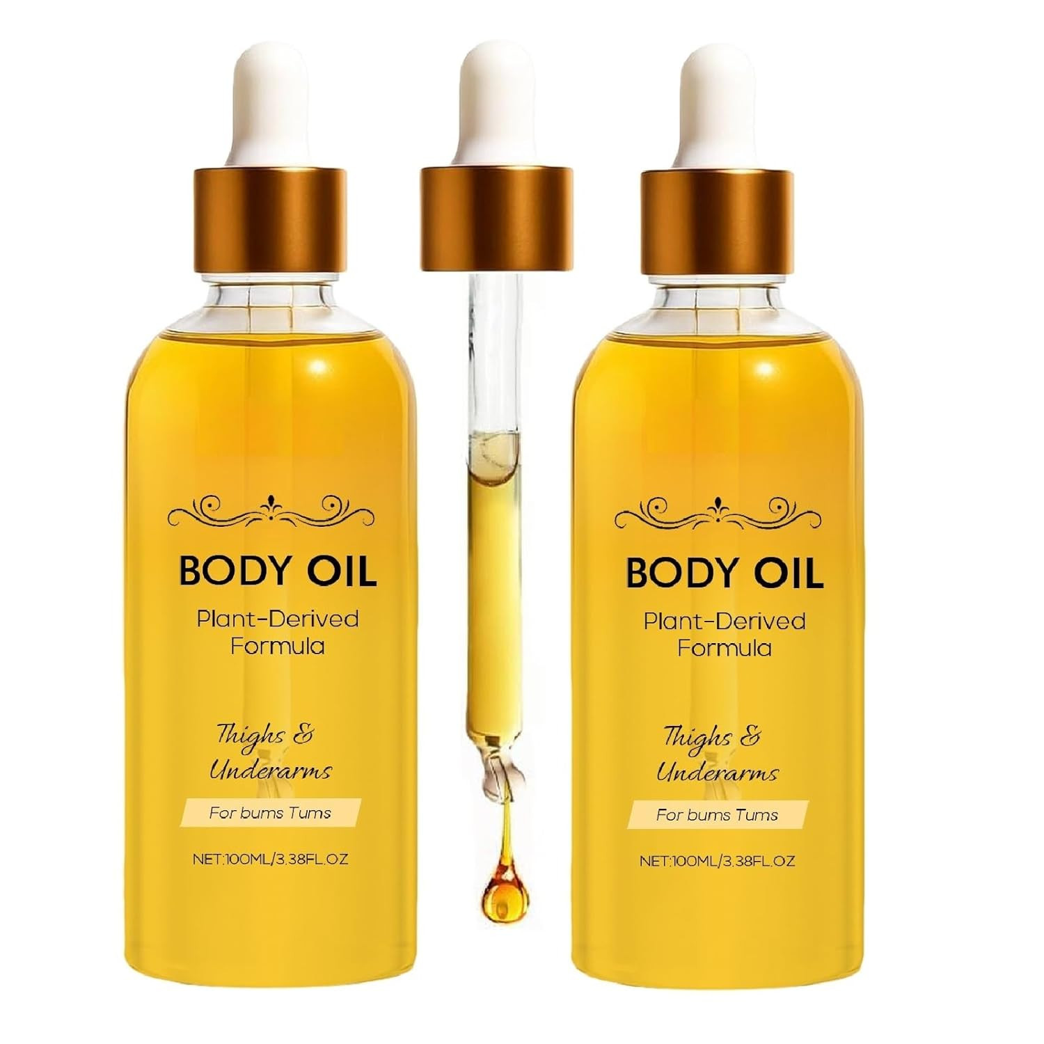 2 Pcs Erae Queen Oil, Cold Pressed Botanical Firming Oil for Face & Body for Cre