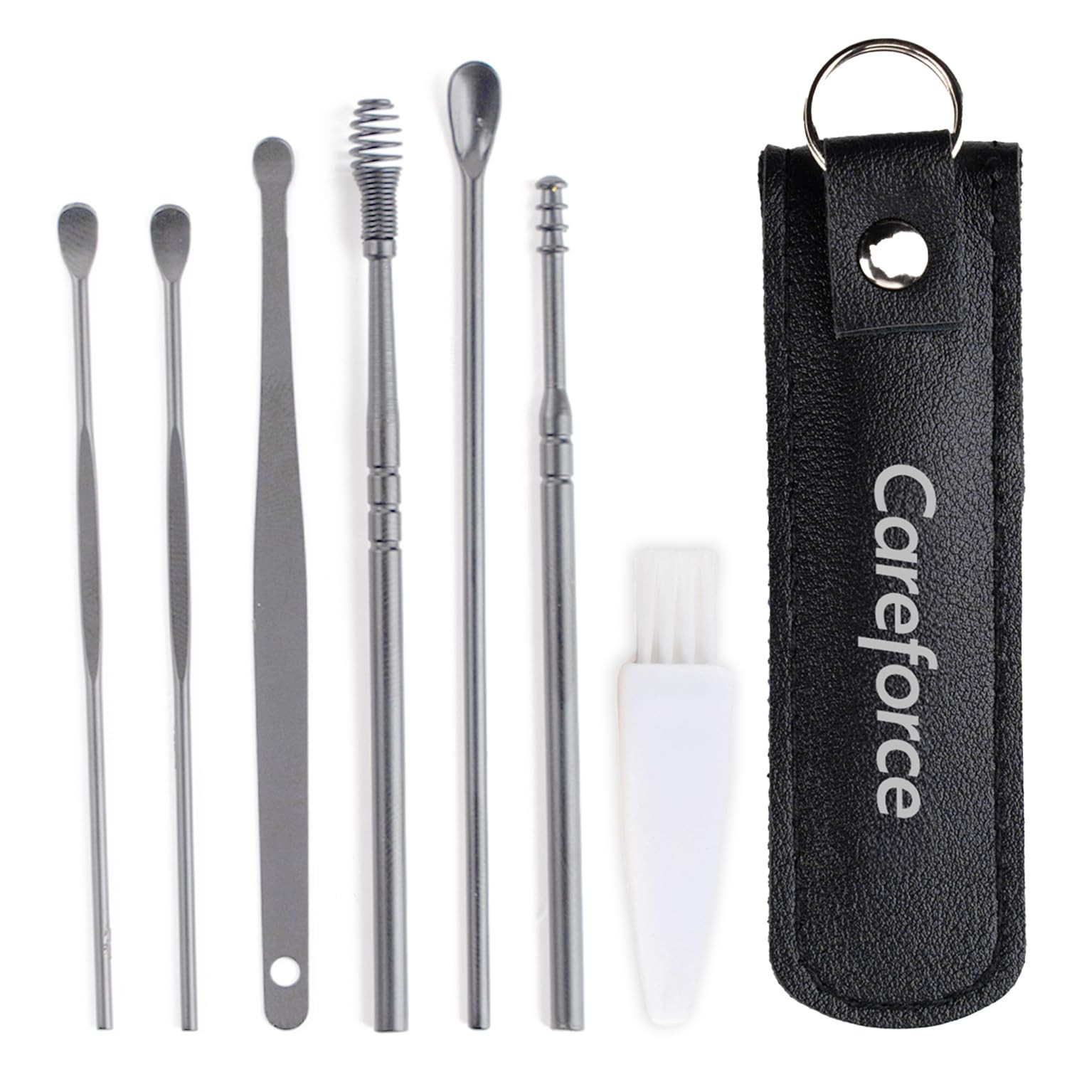Careforce Ear Wax Cleaner Set – 6 Pcs Reusable Tool Kit with Storage Pack