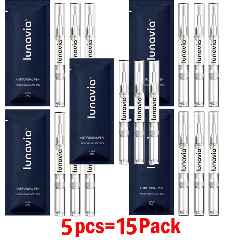 6 Pack Lunavia Antifungal Pen, 25% Undecylenic Acid – Toenail Fungus Treatment