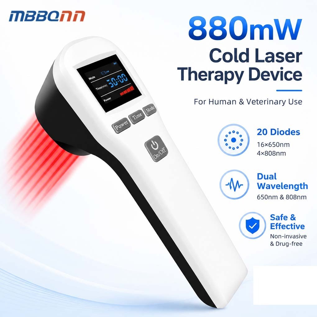 880mW Cold Laser Therapy Equipment for Sciatica Nerve Pain Wound Healing LLLT