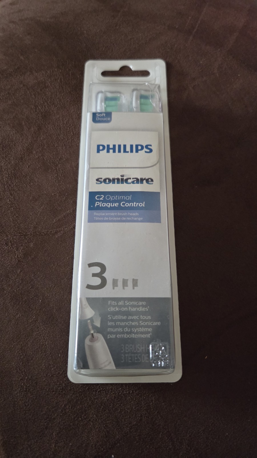 Philips Sonicare Plaque Control Replacement Electric Toothbrush Head – 3ct