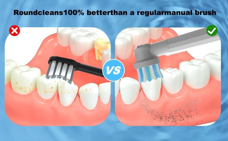 Replacement Heads Compatible with Oral B Braun Electric Toothbrush