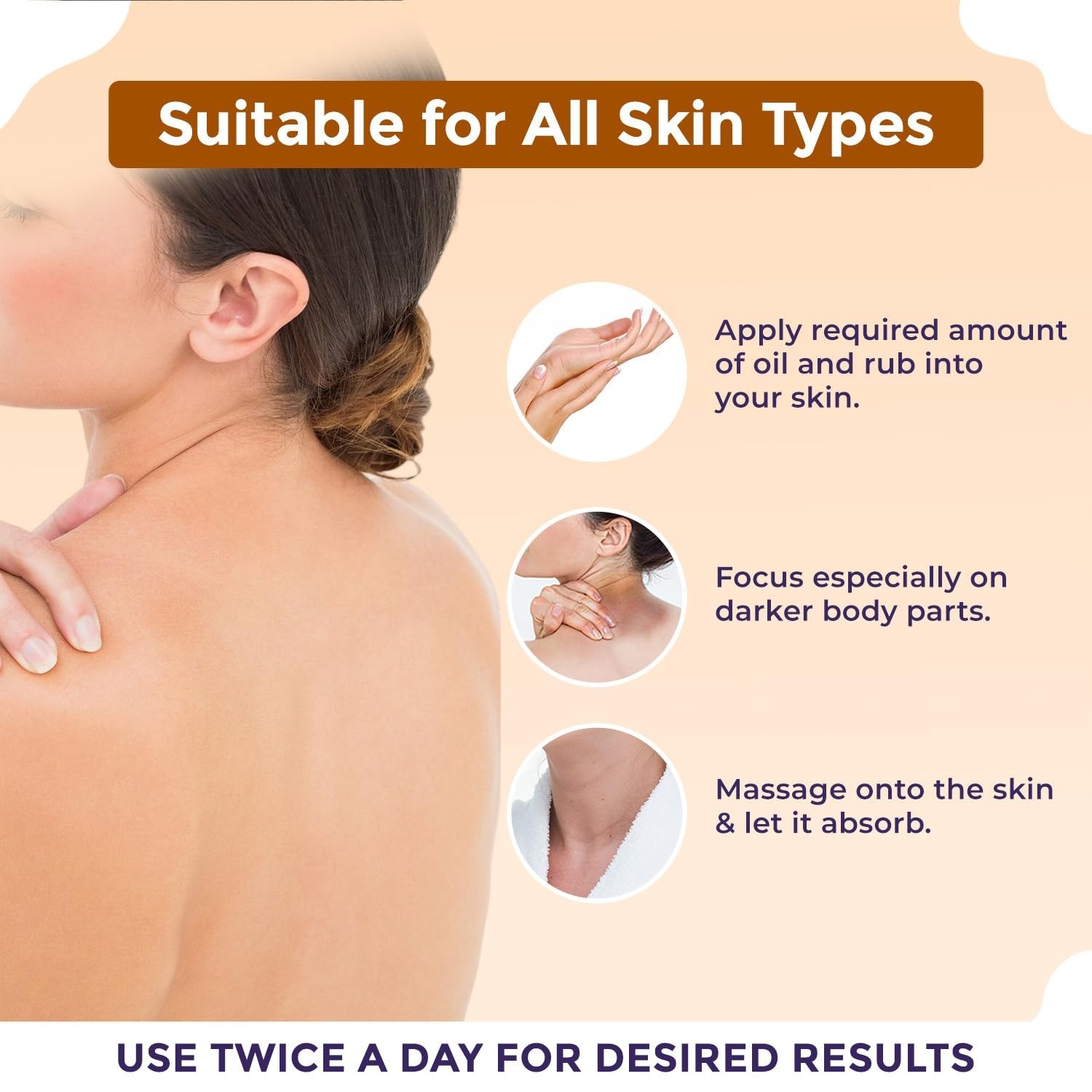 Sanfe Body Lightening Oil Body Pigmentation & Dark Patches 100gm