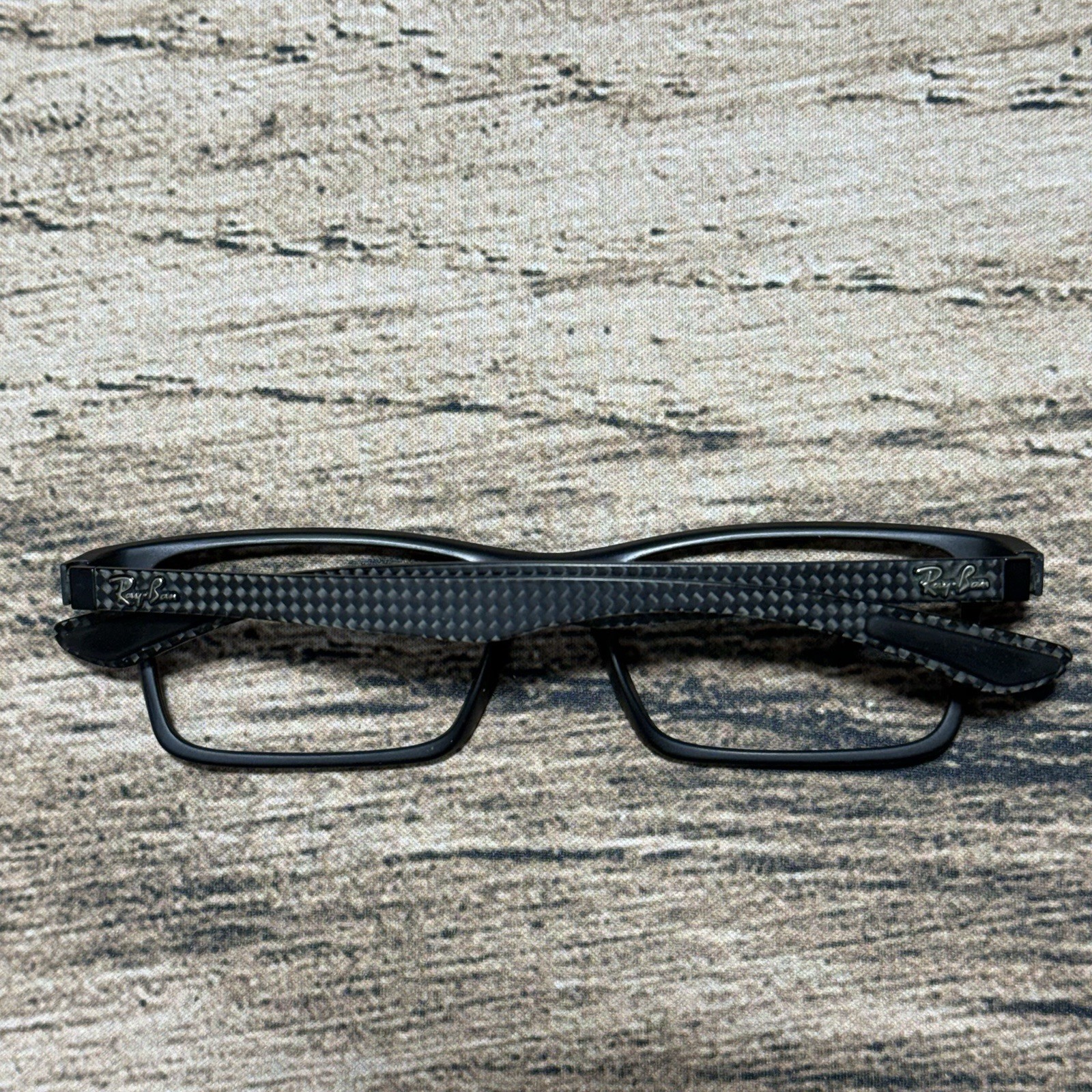 Ray Ban Eyeglasses Frames Only Matte Black Rectangular RB 8901 5263 53-17-145
