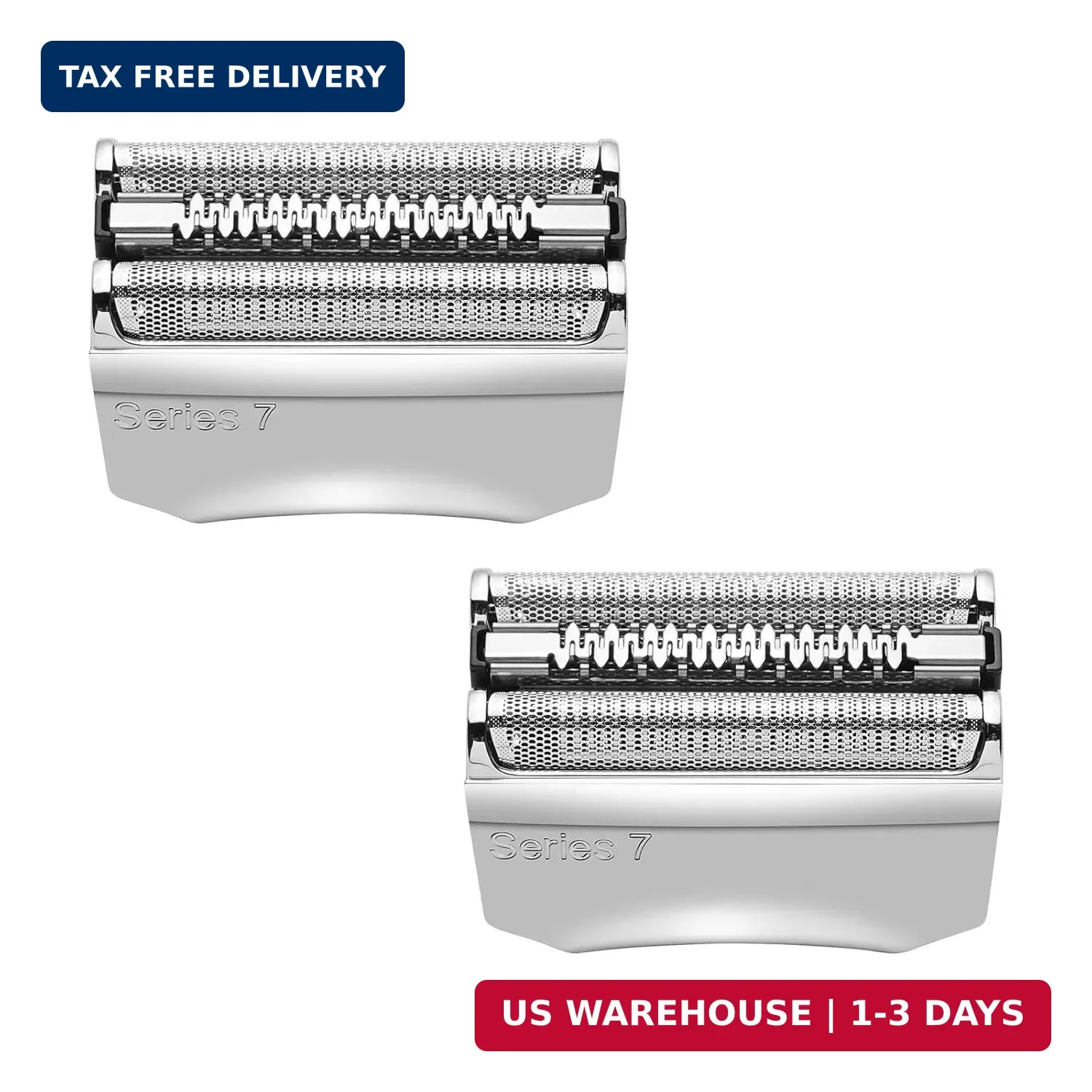 2 Pack Series 7 Replacement Head 70S for Braun Shavers | Compatible with 790CC,
