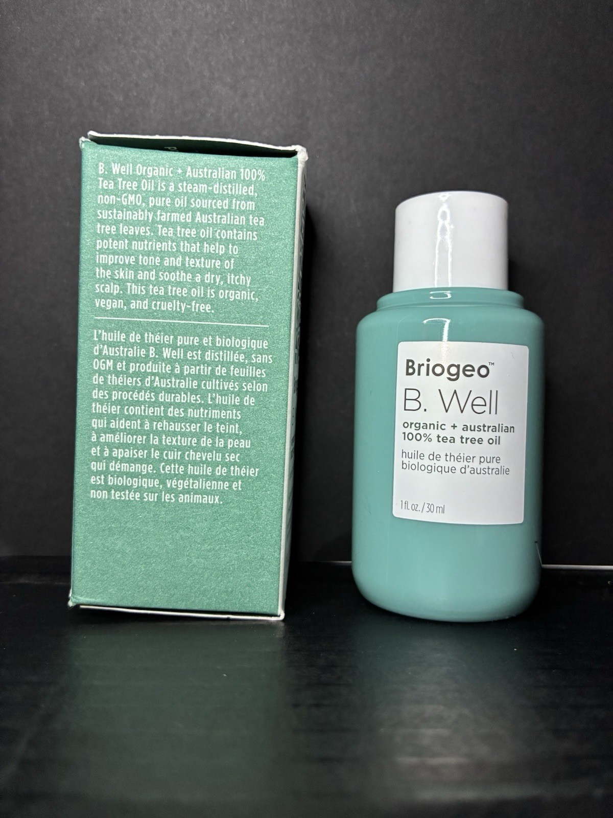 Briogeo B. Well Organic + Australian 100% Tea Tree Oil $32 MSRP 1 oz /30 ml NIB