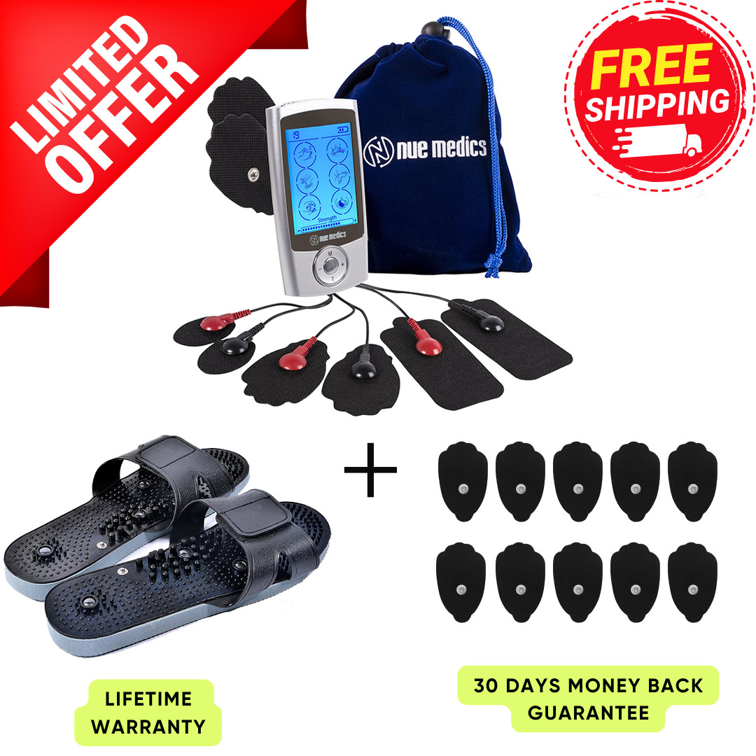 Tens Unit Muscle Stimulator Multi Modes Reflexology Shoes Electric Massager