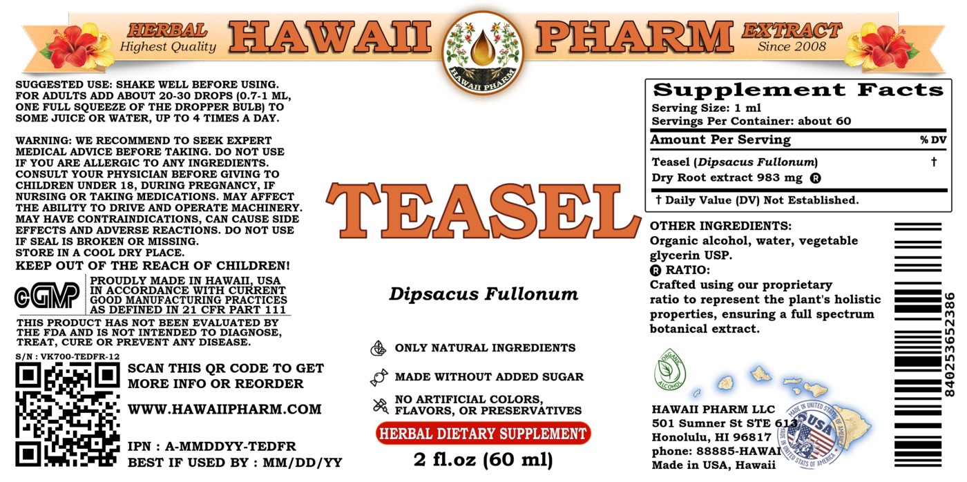 Teasel (Dipsacus fullonum) Dried Root Liquid Extract