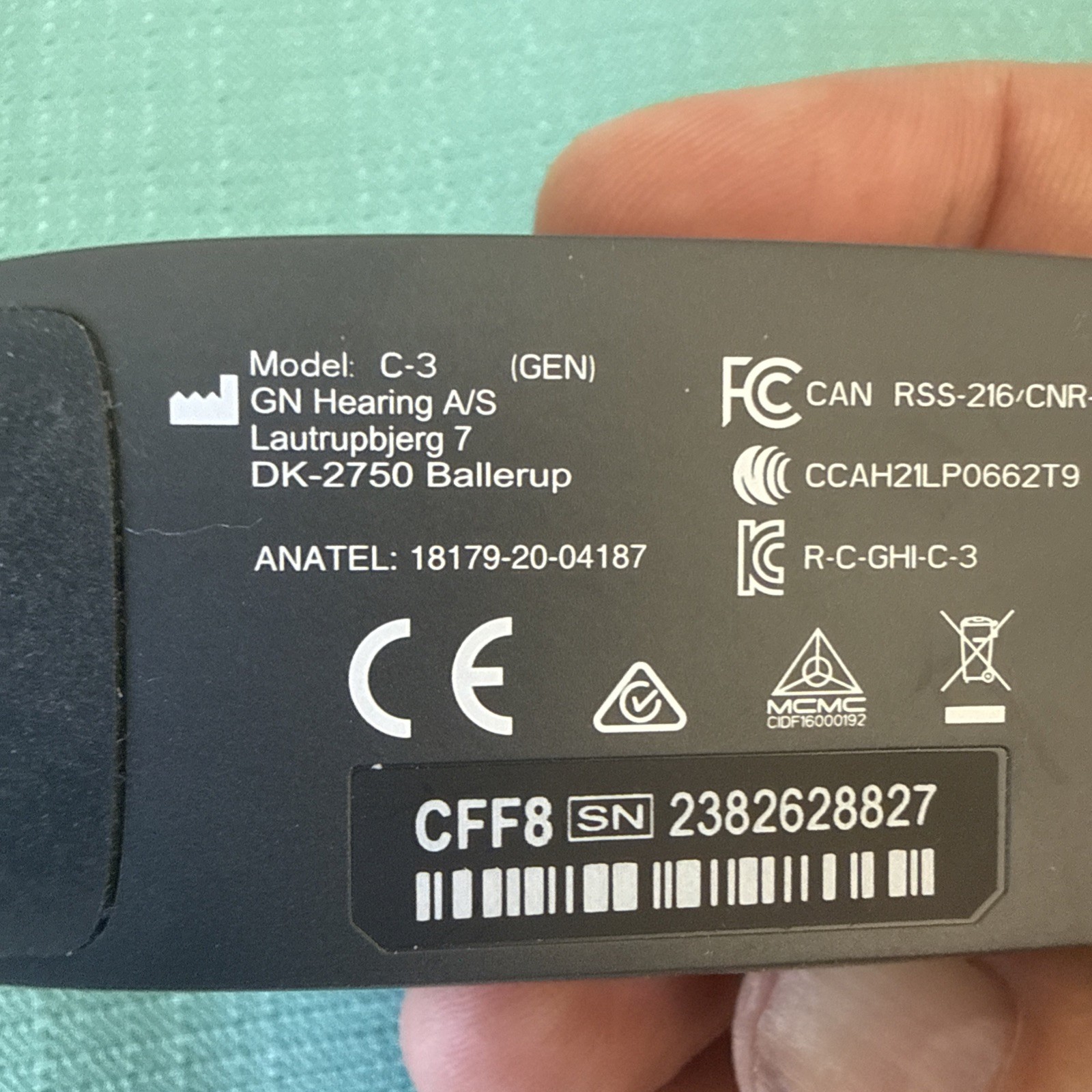 ReSound GN/Beltone Charger Adapter & Base Station C-3 for Omnia One Hearing Aids