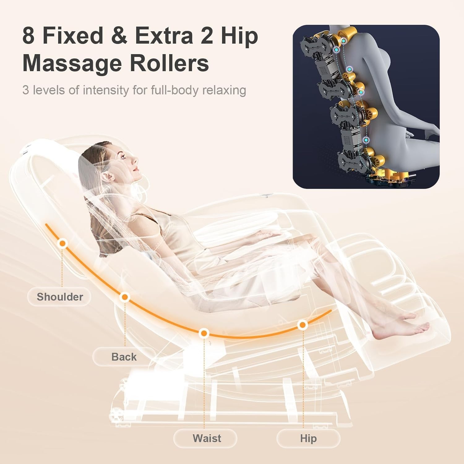 FURNIMAT 2026 Massage Chair Full Body, Zero Gravity Massage Chair with 10 Fix