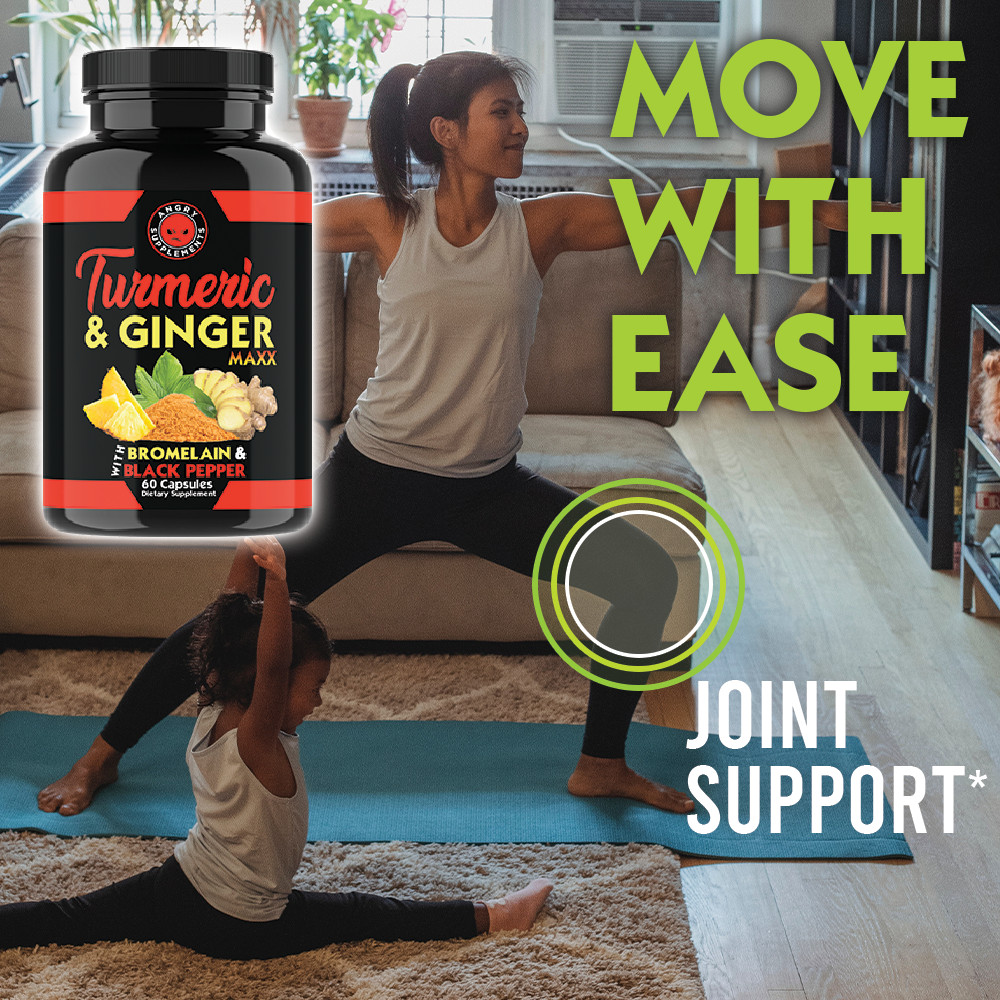 Turmeric Curcumin with Ginger + Black Pepper Joint Pain Maxx Strength Capsules