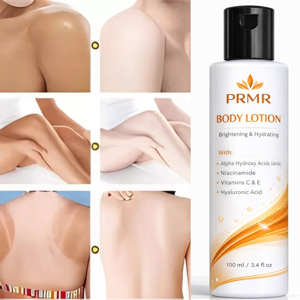 Alpha Hydroxy Acid Body Lotion AHA Face and Body Moisturizer Vitamin Cream 100ml