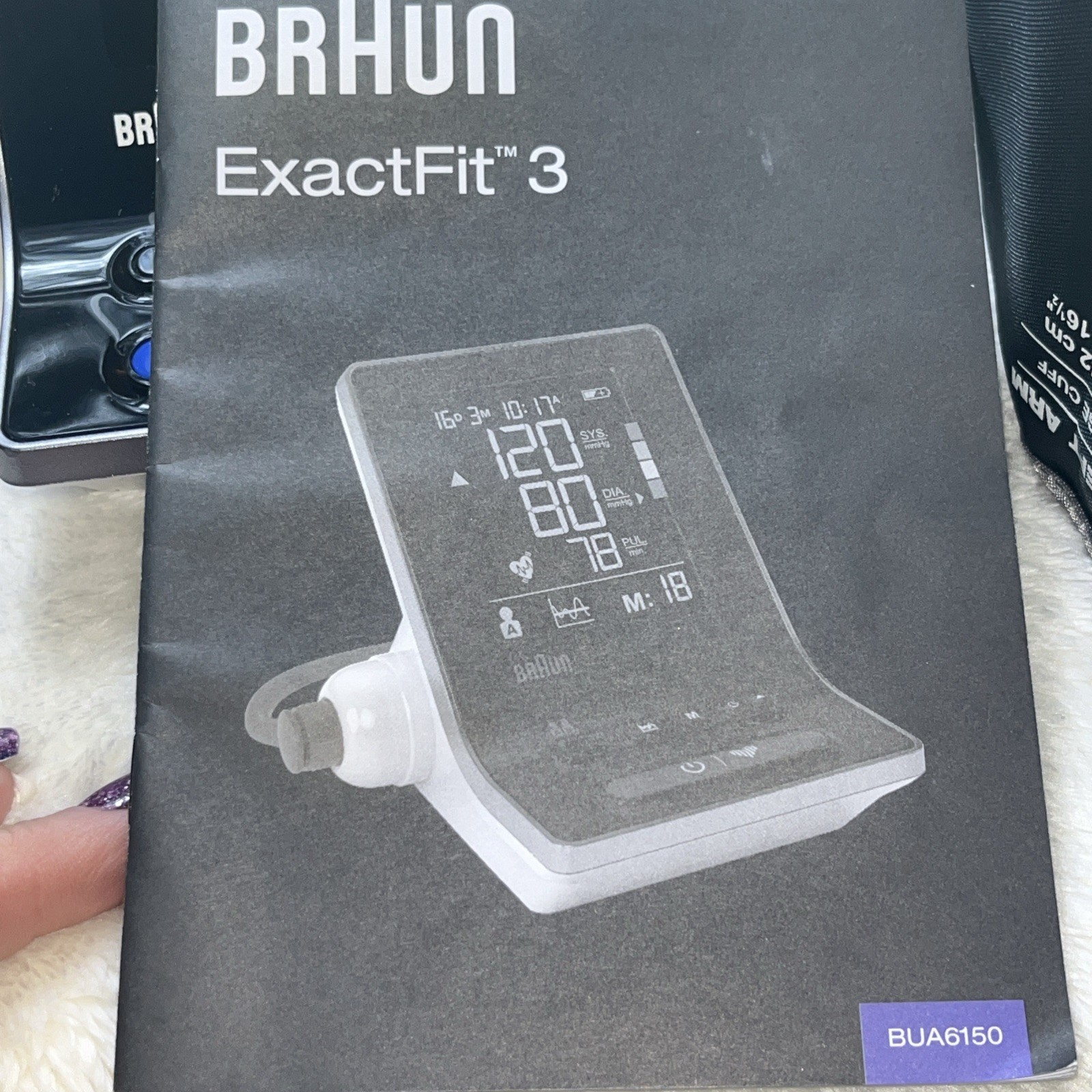 Braun ExactFit 3 Blood Pressure Monitor for Home Use With 2 Size Cuffs