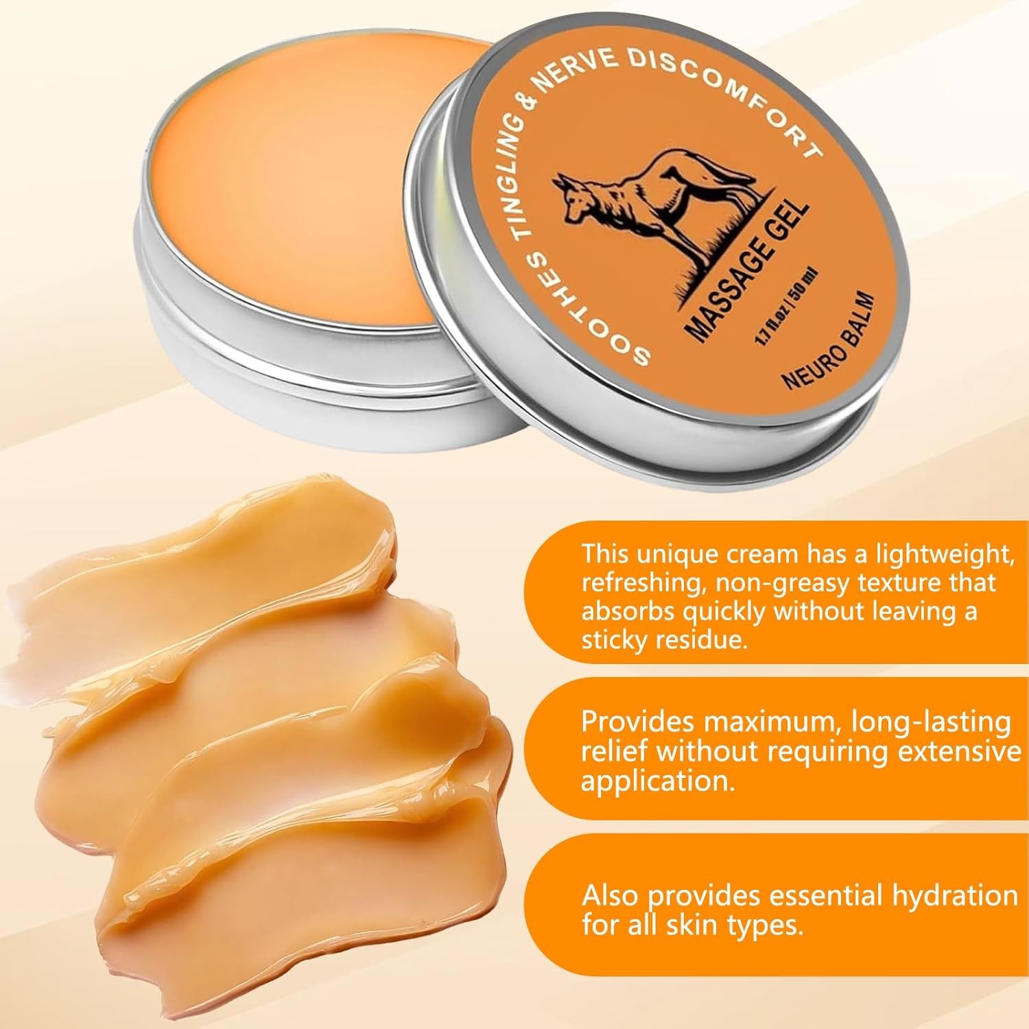 2PCS Neuro Balm, Joint Care Soothing Cream,Herbal Cooling Soothing Cream – 20%