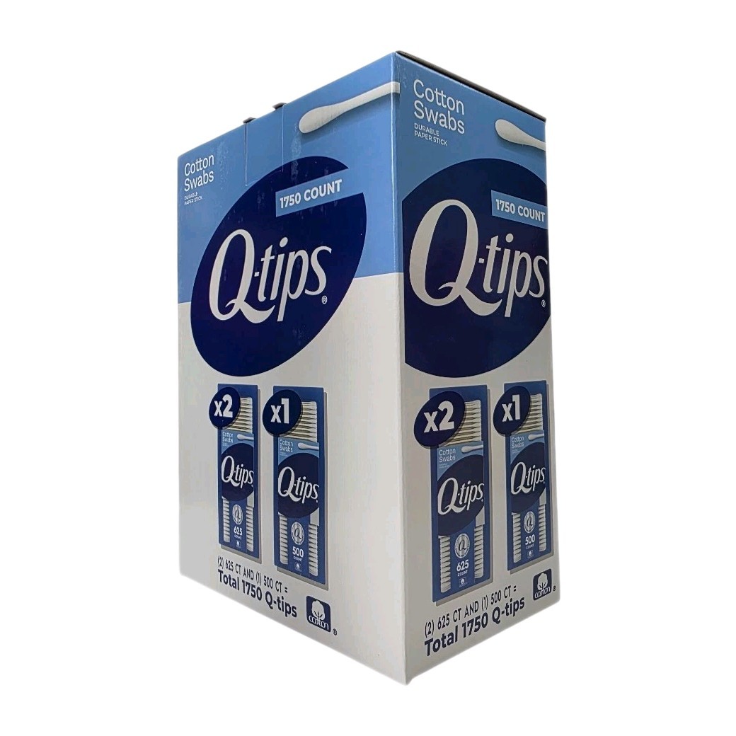 Q-tips Cotton Swabs, 1750 ct., 3 Pack Box Free Shipping