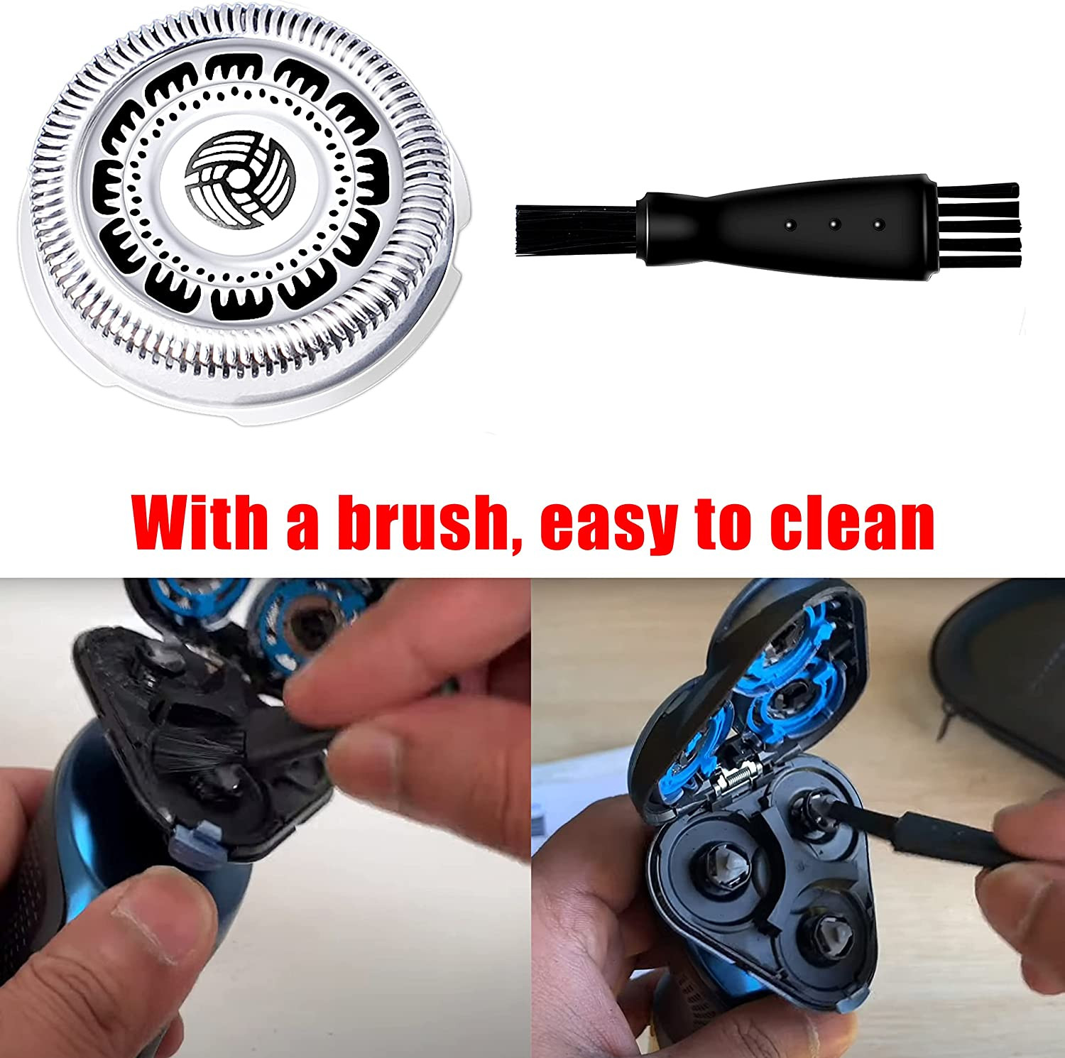 SH60/72 Replacement Heads Compatible with Philipss Norelco Shaver for S6810, For