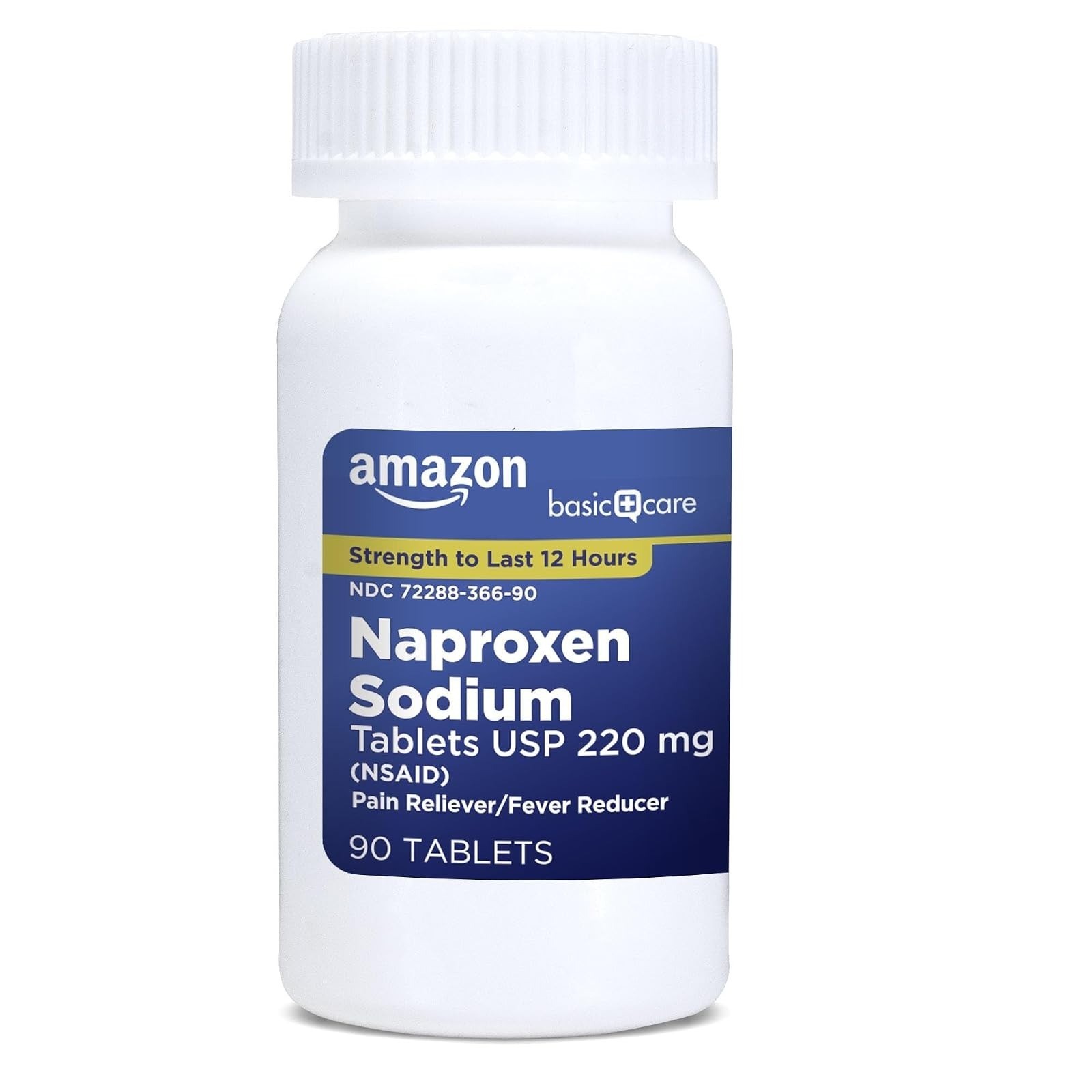 Amazon Basic Care Naproxen Sodium 220 mg Pain Reliever 90 Count