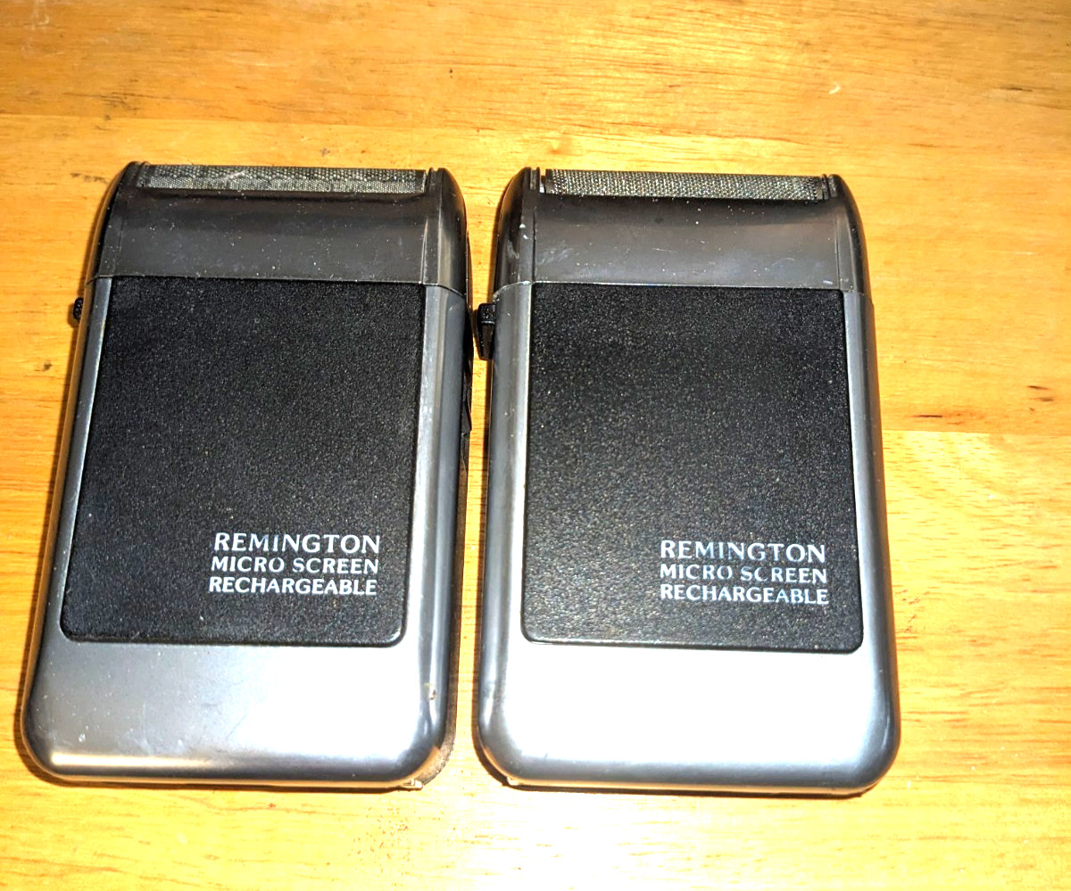 VTG Lot Of 3 Remington Micro Screen Foil Razor Shavers, 1 Rem 300, Wahl Clipper.