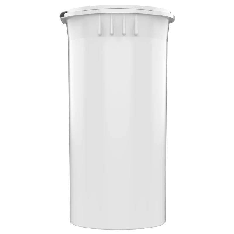 12 Pack Empty Plastic Pill Bottles with Caps, Airtight White Opaque