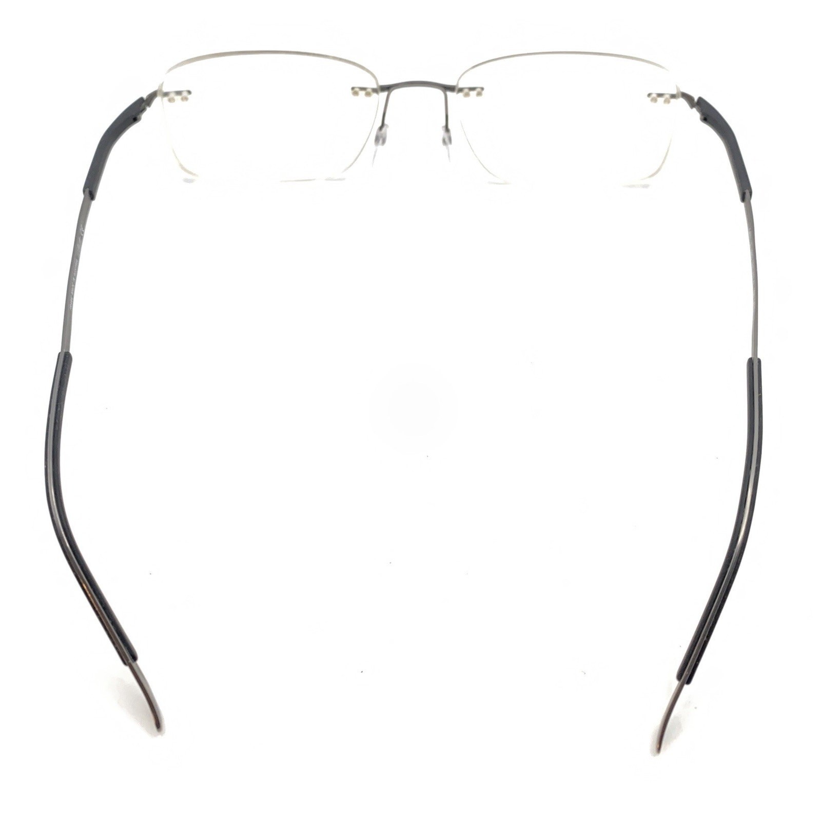 Silhouette 5409 60 6063 Titanium Gray Black Rimless Eyeglasses Frames 53-19 150