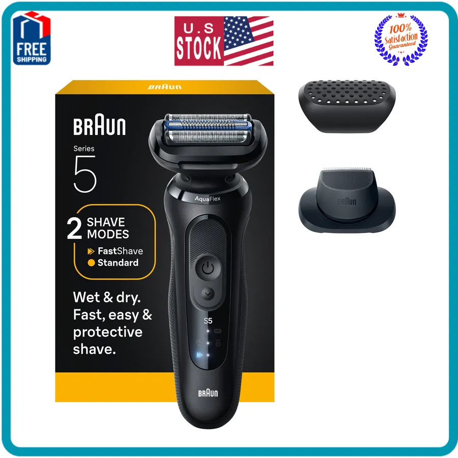 Braun Series 5 Electric Shaver for Men with Beard Trimmer 5118s