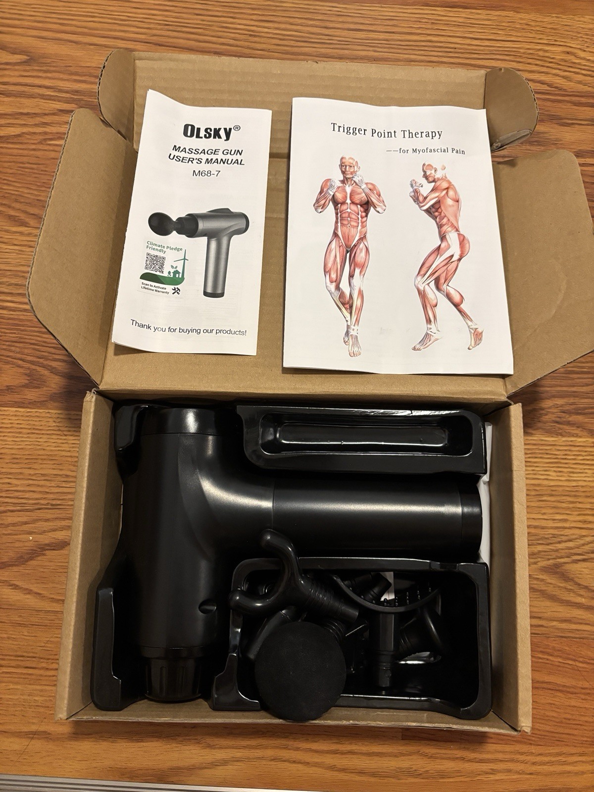 Massage Gun with Attachments And Manuals