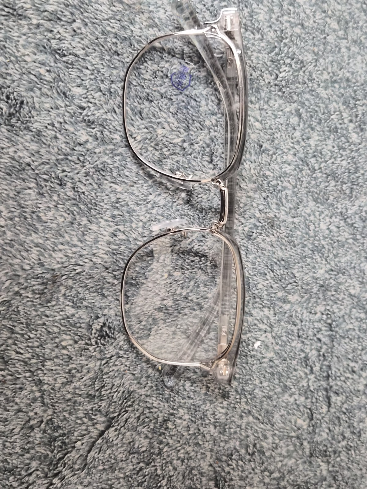 Clear Transparent Full Rim Rectangular Plastic Eyeglass Frames Unisex Adults