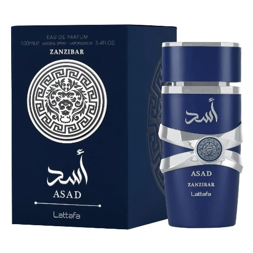 Asad Zanzibar by Lattafa for Men Eau de Parfum Spray 3.4 Oz New in Box