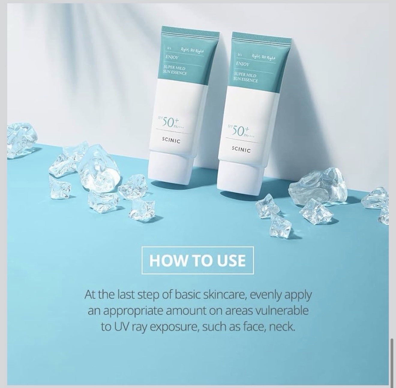 (Pack of 2) SCINIC Enjoy Super Mild Sun Essence 50ml (1.69 fl oz) SPF50+ PA++++