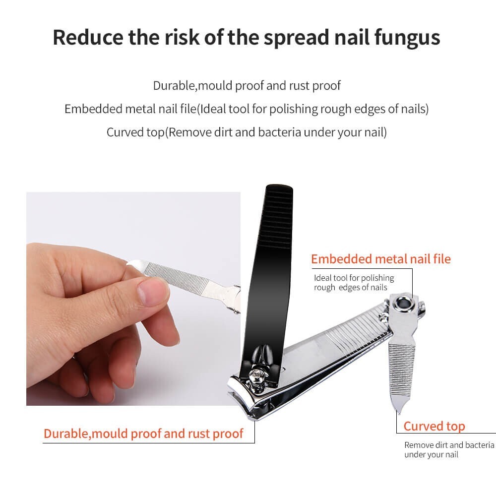 Stainless Steel Nail Clipper – #212AB Curved