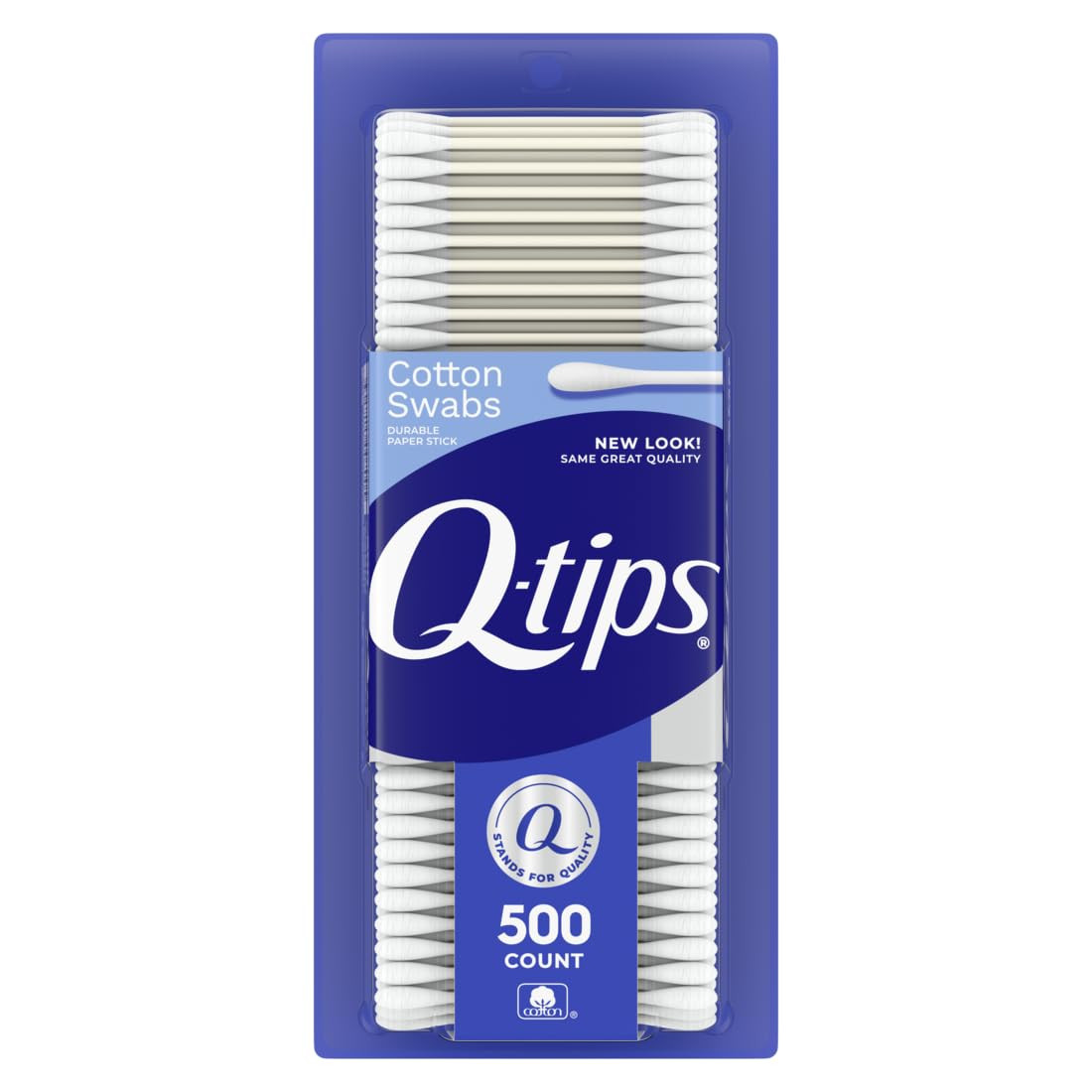 Q-tips Cotton Swabs 500 Count – 100% Cotton for Beauty and Home