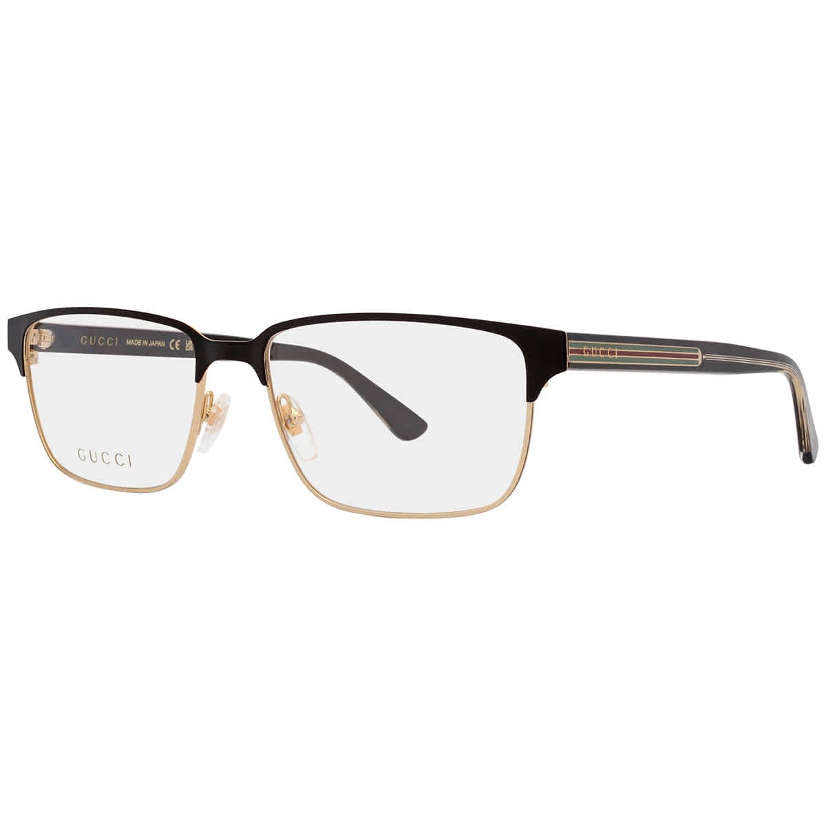 Gucci Demo Rectangular Men’s Eyeglasses GG0383O 004 58 GG0383O 004 58
