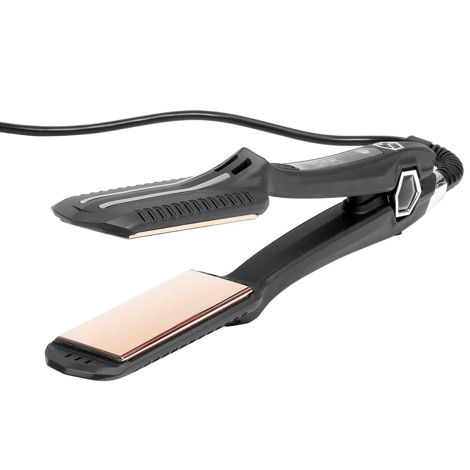 1.5-inch Titanium Flat Iron with LCD 19 Temp Levels 210°F-450°F Dual Voltage