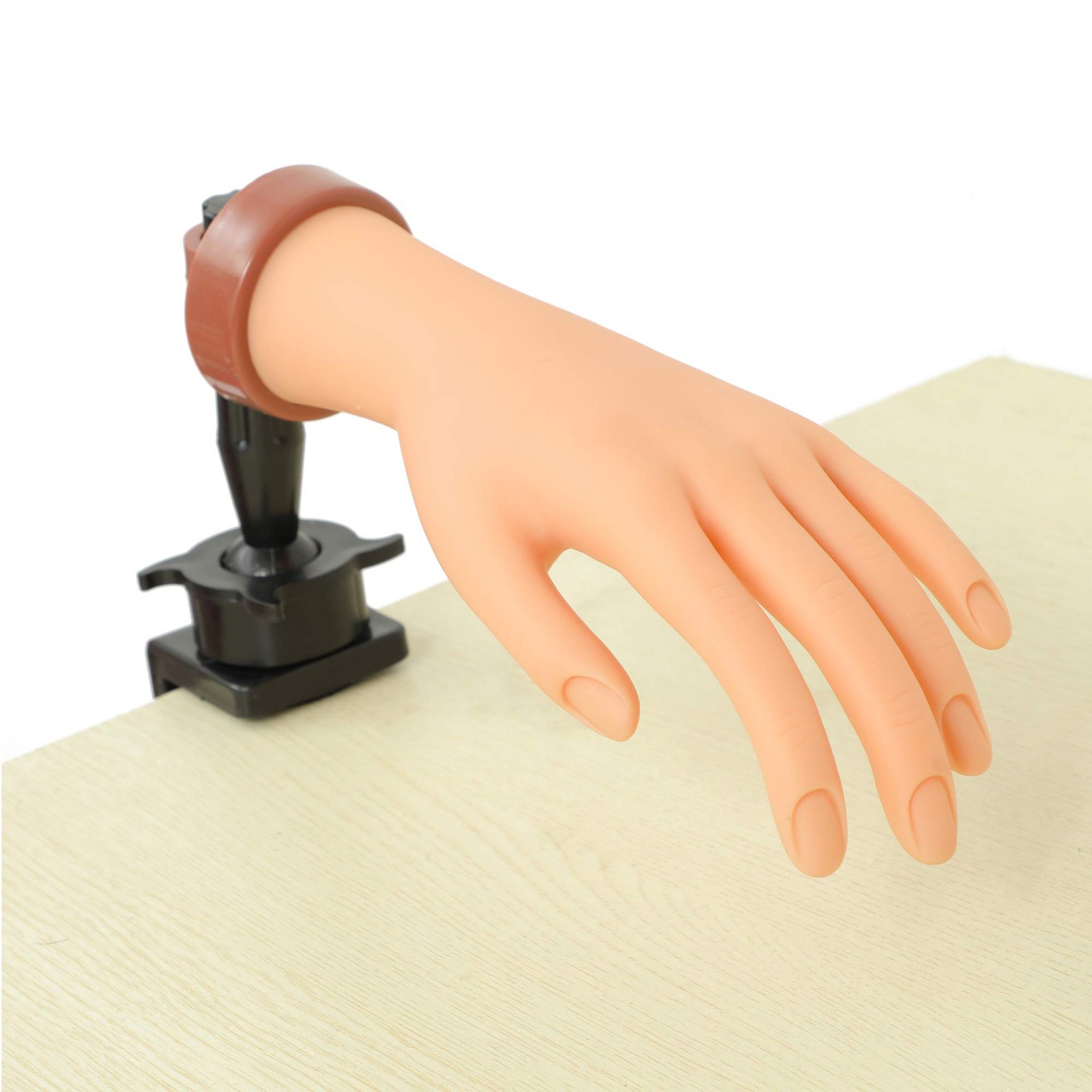 FU SHEN Practice Hand for Acrylic Nails,Mannequin 1 Count (Pack of 1), Beige