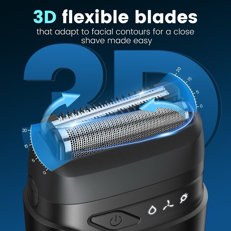 Brightup Electric Foil Shavers for Men, Mini Electric Razor for Shaving Face