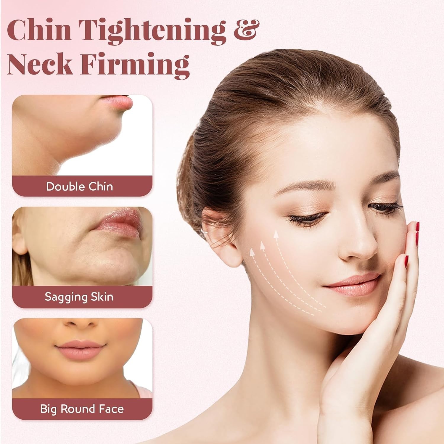 Reusable Chin Strap with Lifting Effect – Adjustable Jawline Shaper for Sleep
