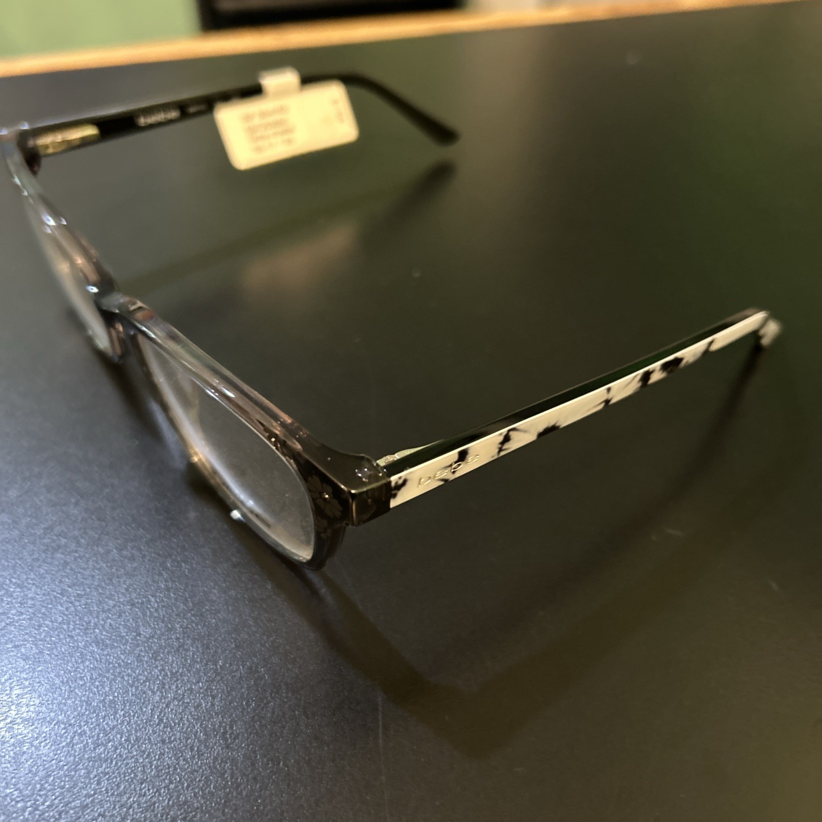 BEBE BB4163 Grey Crystal Eyeglass Frames 55 17 135 NWT $158 MSRP
