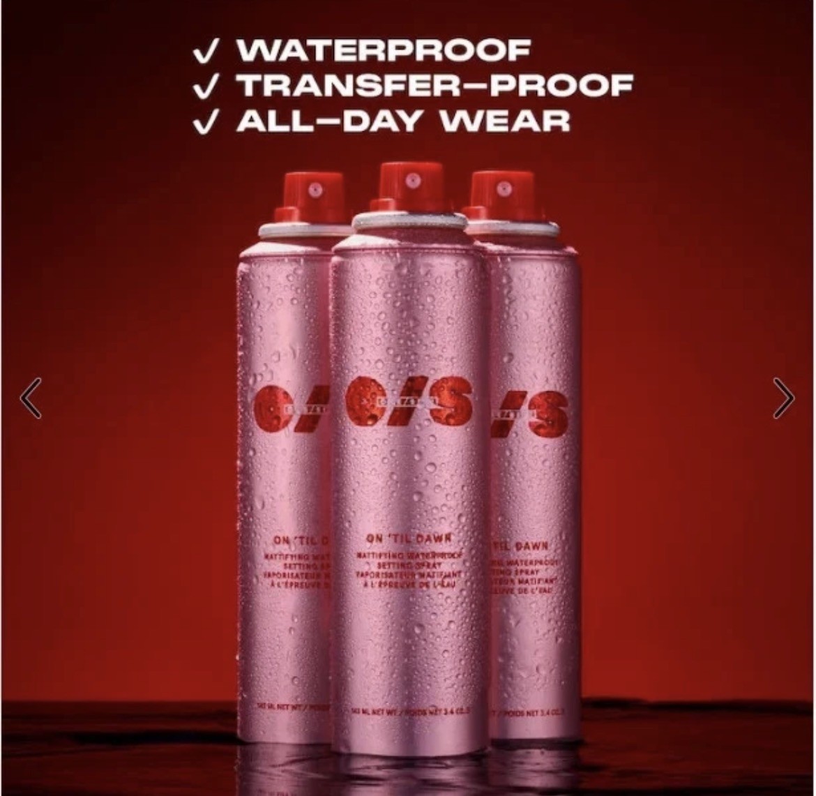 ONE/SIZE On ‘Til Dawn Mattifying Waterproof Setting Spray, 3.4 oz
