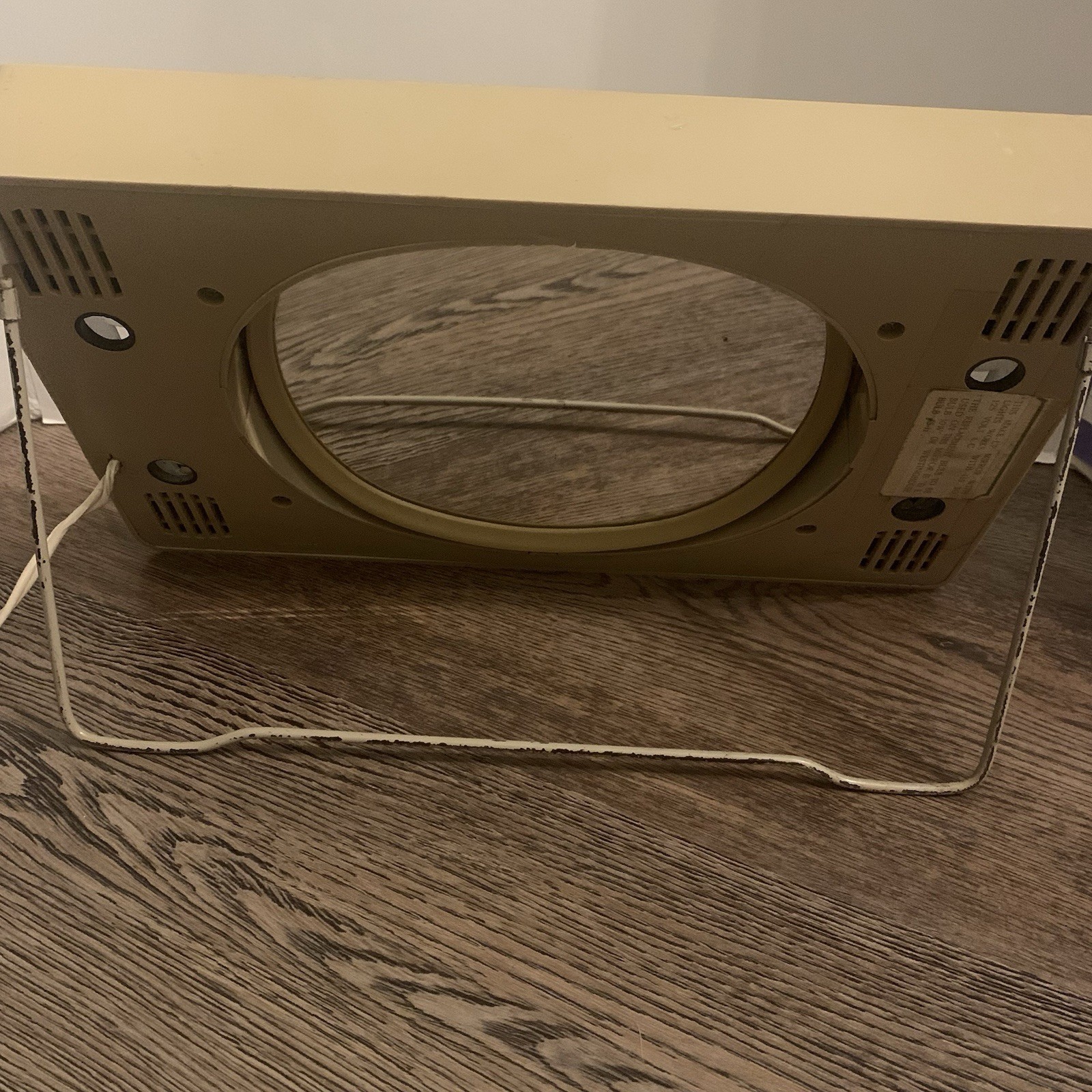 Vintage Illuminated Tabletop Make-up Mirror Beige Rectangle Stars 110V