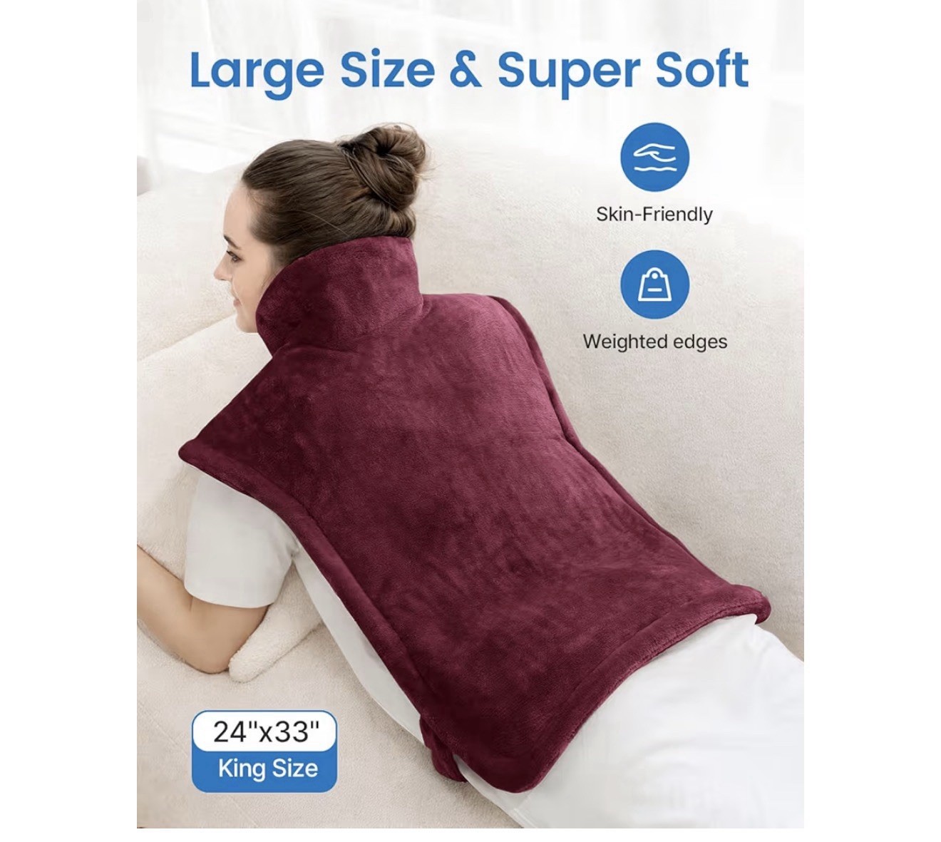 Renpho Electric Heating Pad For Back/ Shoulders