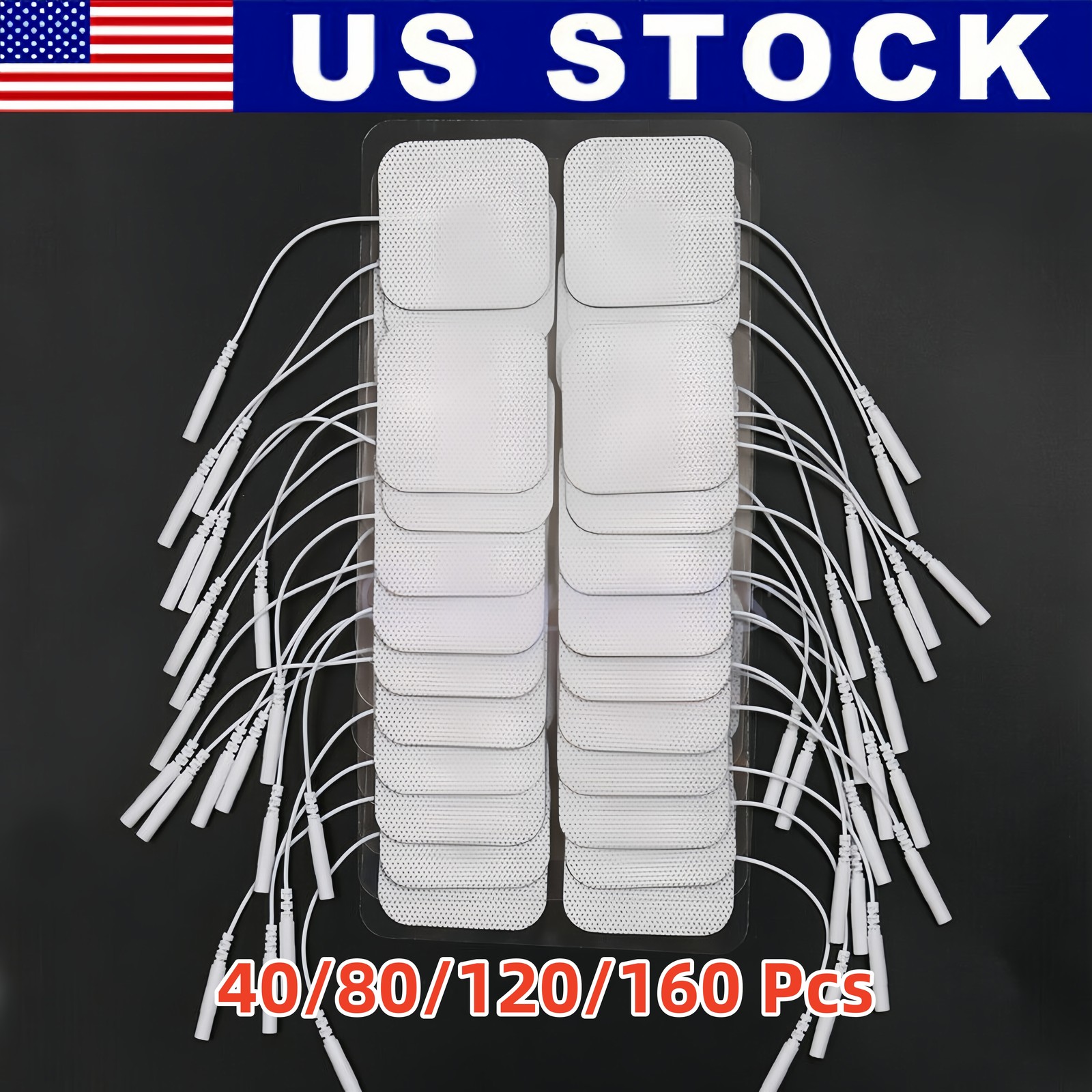 TENS Unit Electrode Pads EMS Massage Pain Relief Muscle Stimulator 7000 3000