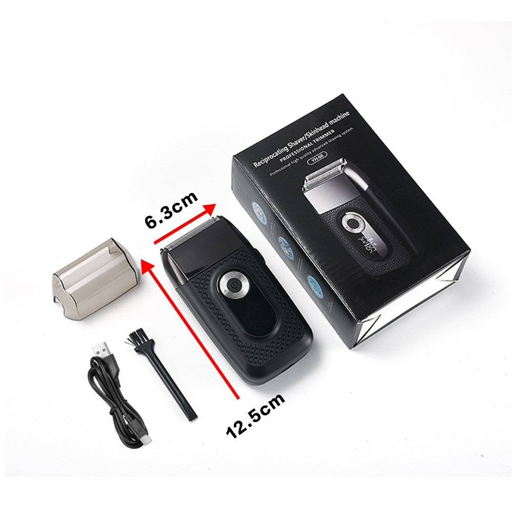 Rechargeable LCD Foil Shaver USB Electric Cordless Wet/Dry Men