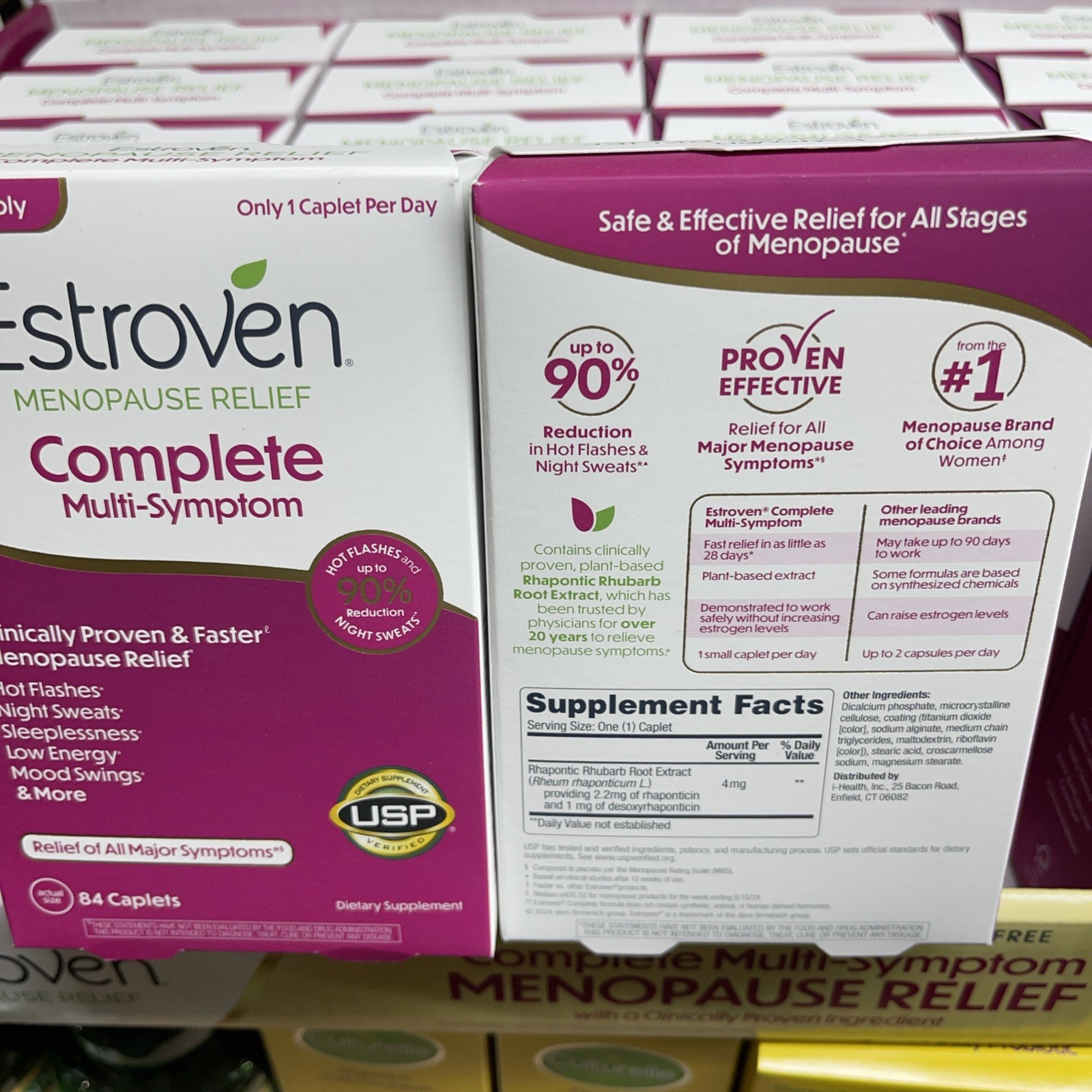 Estroven Complete Multi-Symptom Menopause Relief, 84 Caplets (EXP 07/27 )