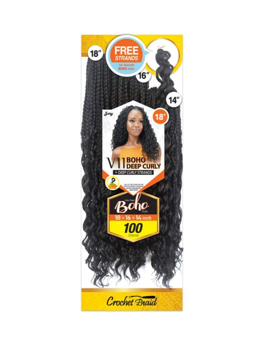 Zury – V11 BOHO DEPP CURLY 14″16″18″